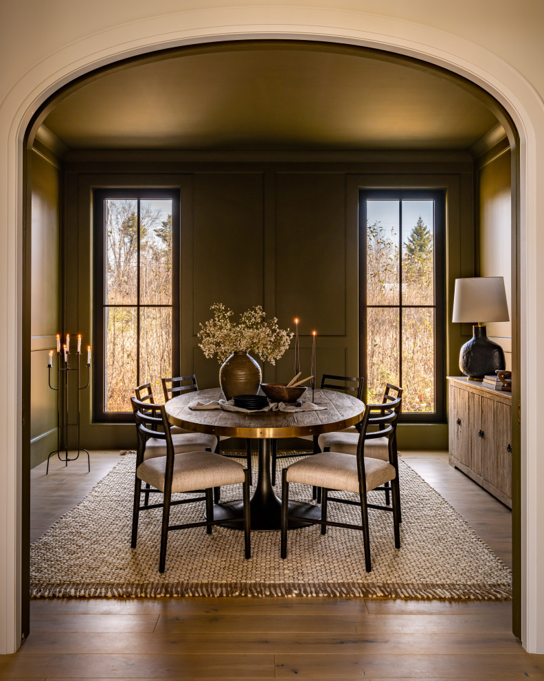 Dining room - rustic dining room idea in Ottawa