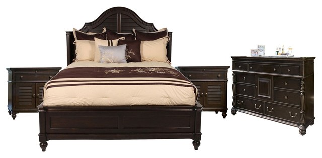 Paula Deen Home 4 Piece Steel Magnolia Bedroom Set Tobacco Option 2 Quen