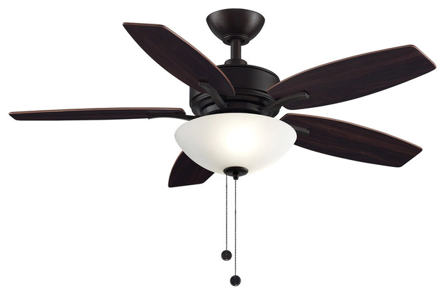 Aire Deluxe 2 Light Indoor Ceiling Fan Dark Bronze Traditional