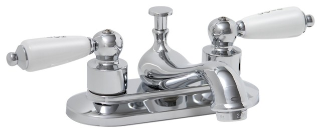Ashbury Lead-Free Centerset Two-Handle Lavatory Faucet With Abs Pop-Up, Chrome