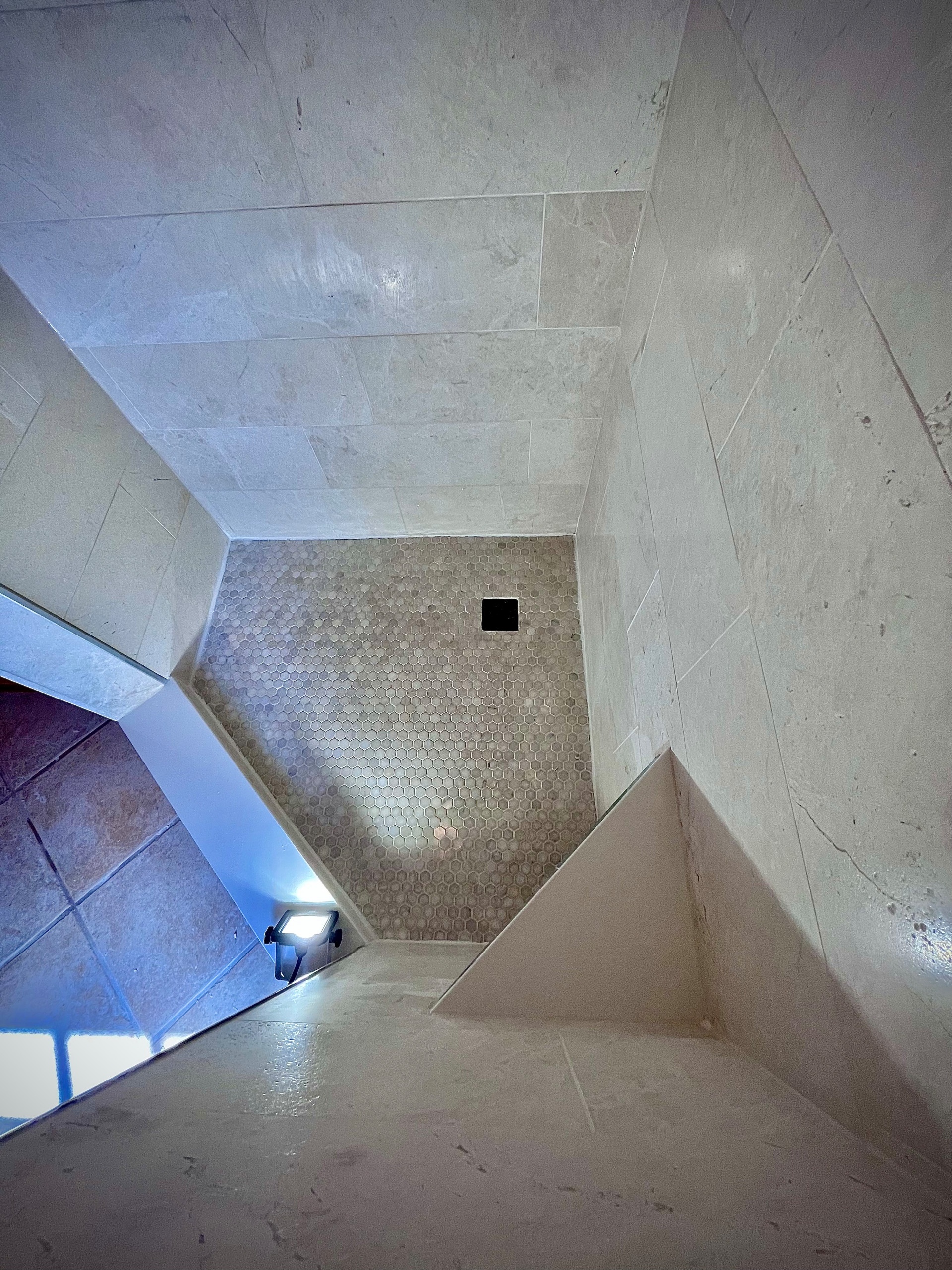 Shower renovation.