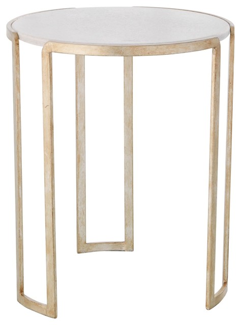 Channel Accent Table Silver Leaf Channel Accent Table Silver Leaf