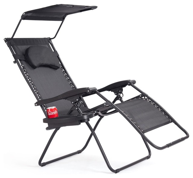 reclining lawn chair with canopy