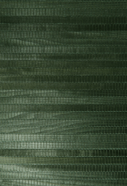 Michiko Green Grasscloth Wallpaper, Bolt