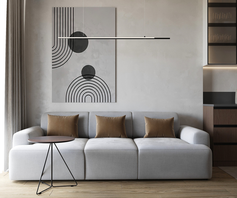 Евродвушка в жк Ilove 78м2 минимализм с элементами ваби-саби