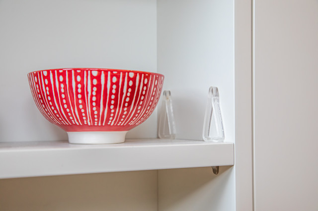 Compact Kitchen with Colour contemporary-koek