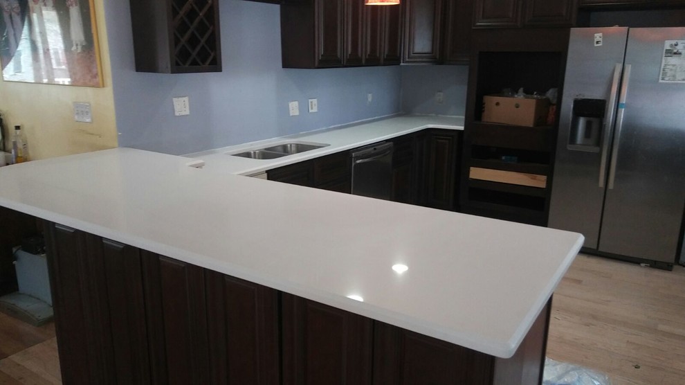 Stellar White Quartz Countertop by MSI | Quartz countertops