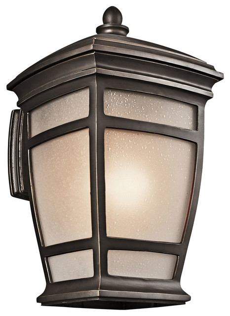 McAdams Rubbed Bronze One-Light Outdoor Wall Mount