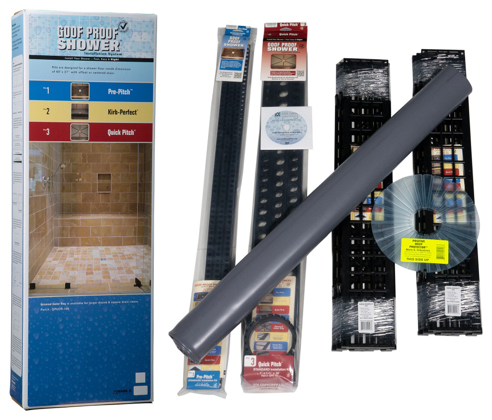 Standard Shower Kit Deluxe with Liner Contemporary Tub And Shower