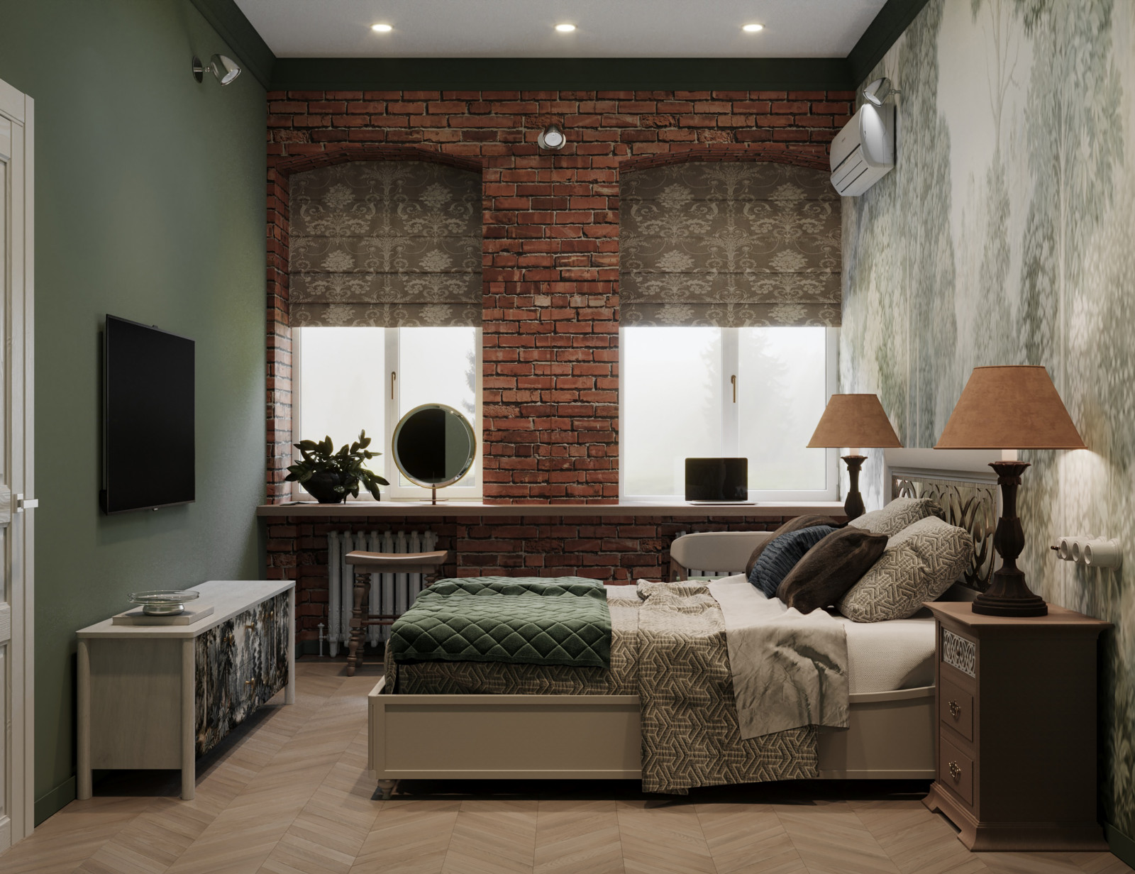 Интерьер в винтажном стиле для квартиры в доме дореволюционной застройки