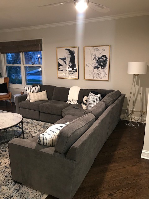 Arc Lamp Over Sectional Or More Traditional Floor Lamp?