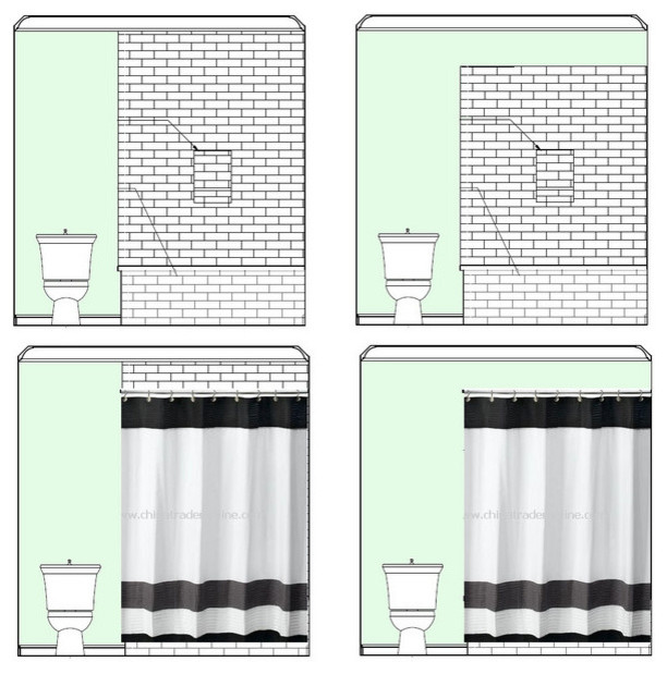 Should shower tile go all the way up?