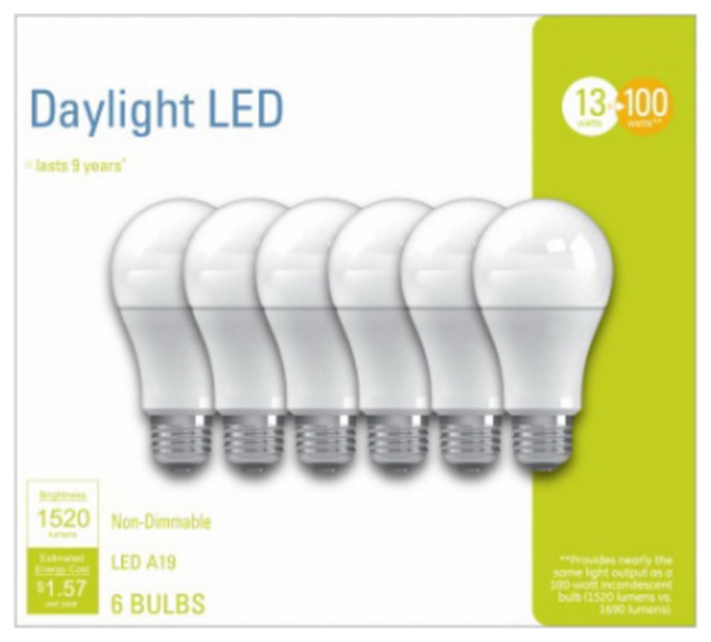 GE Lighting 93098310 A21 General Purpose LED Light Bulbs, 13 Watts Led Bulbs by Toolbox