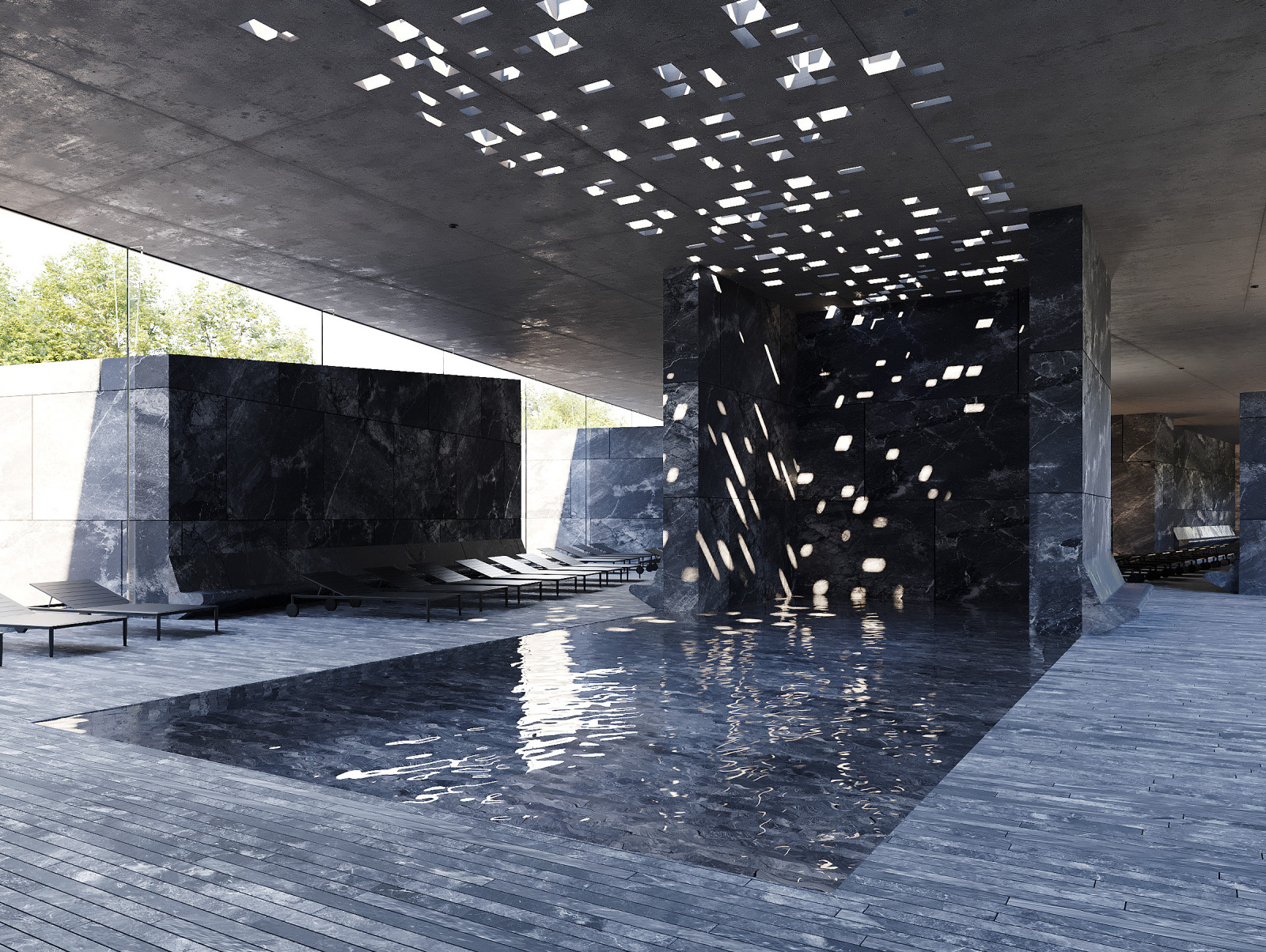 Бассейны в интерьере