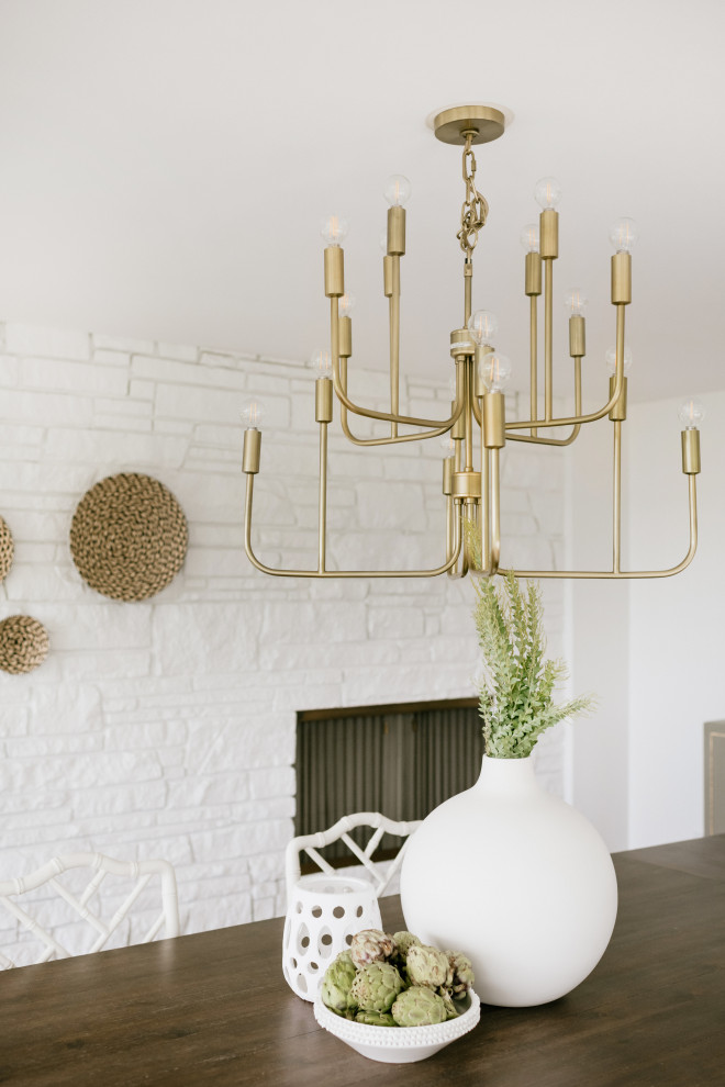 Beach style dining room photo in Seattle