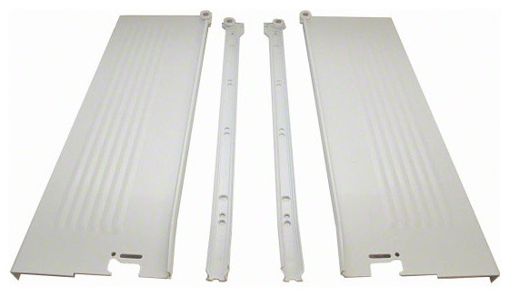 230M WHITE 10 Pair 22/" Blum 75 Lb Capacity 3//4 Extension Epoxy Slide Runner
