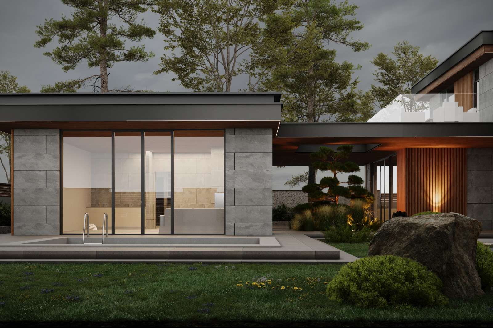 Проект загородного дома L-House