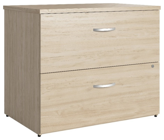Studio C 2 Drawer Lateral File Cabinet in Natural Elm - Engineered Wood