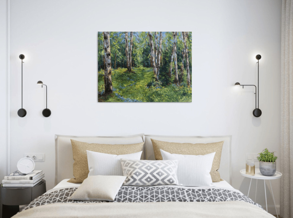 Спальня - Дизайн интерьера - Картины художницы Дианы Маливани (1)