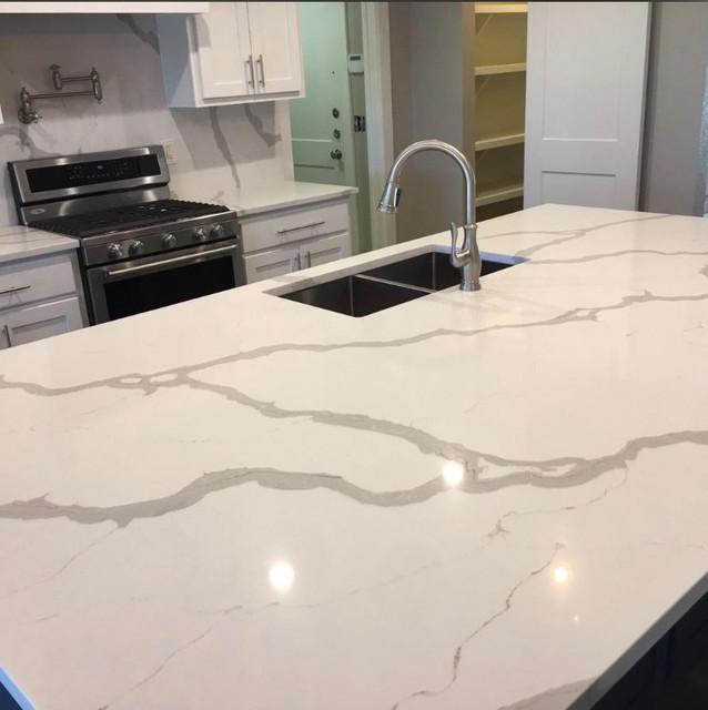 Kitchen CALACATTA SIENNA ENGINEERED QUARTZ Contemporary Kitchen