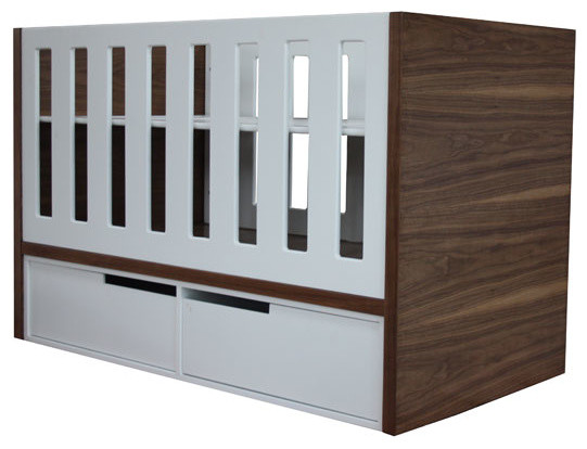 Zaya cot with 2 drawers in wood