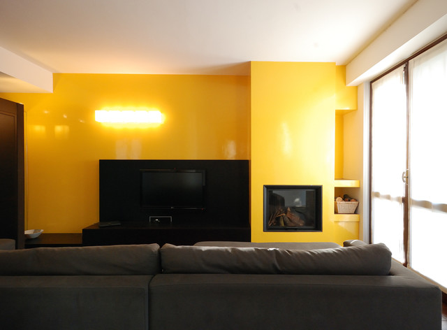 Una casa a Milano trendy-dagligstue