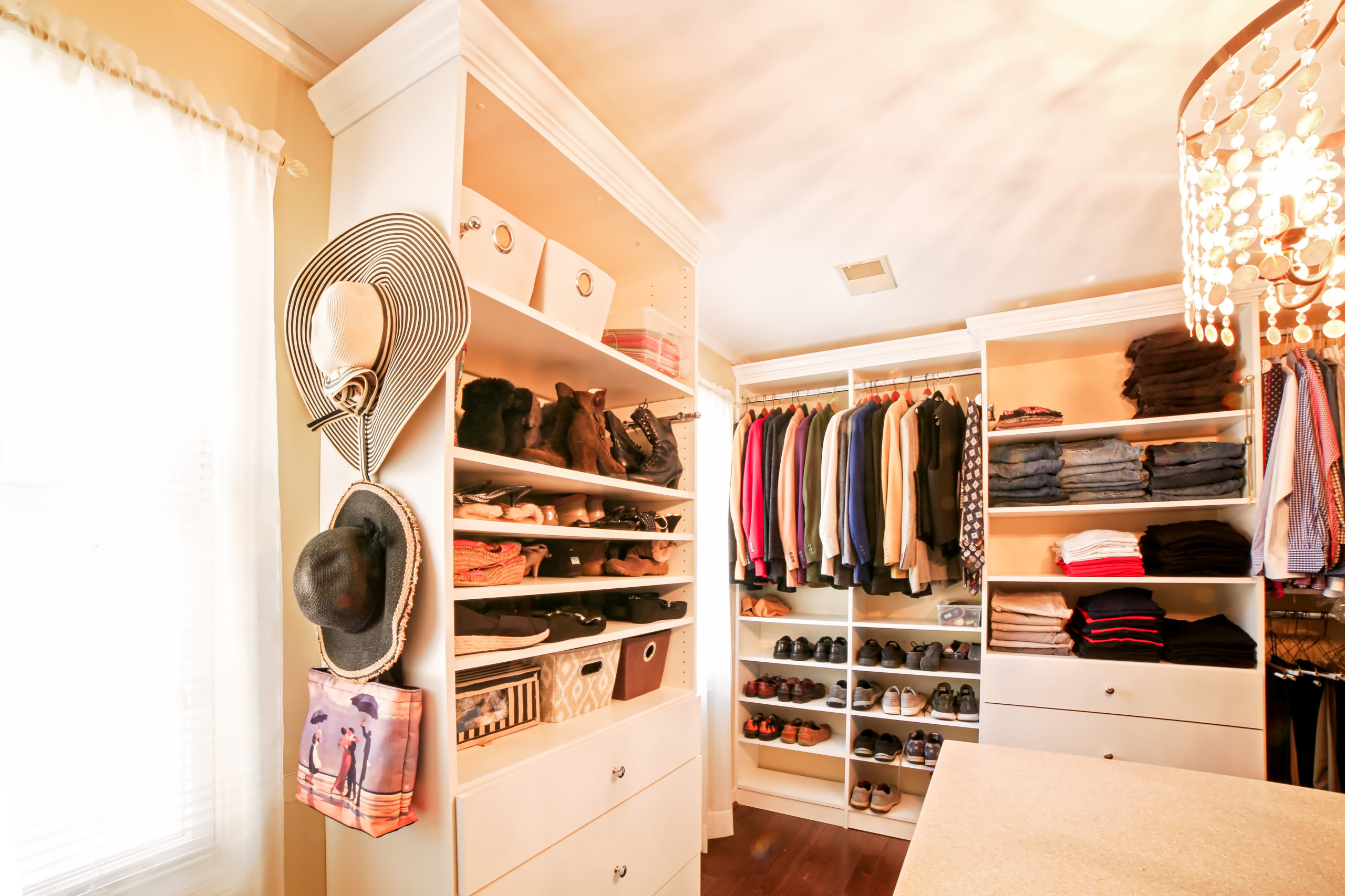 Bedroom turned closet