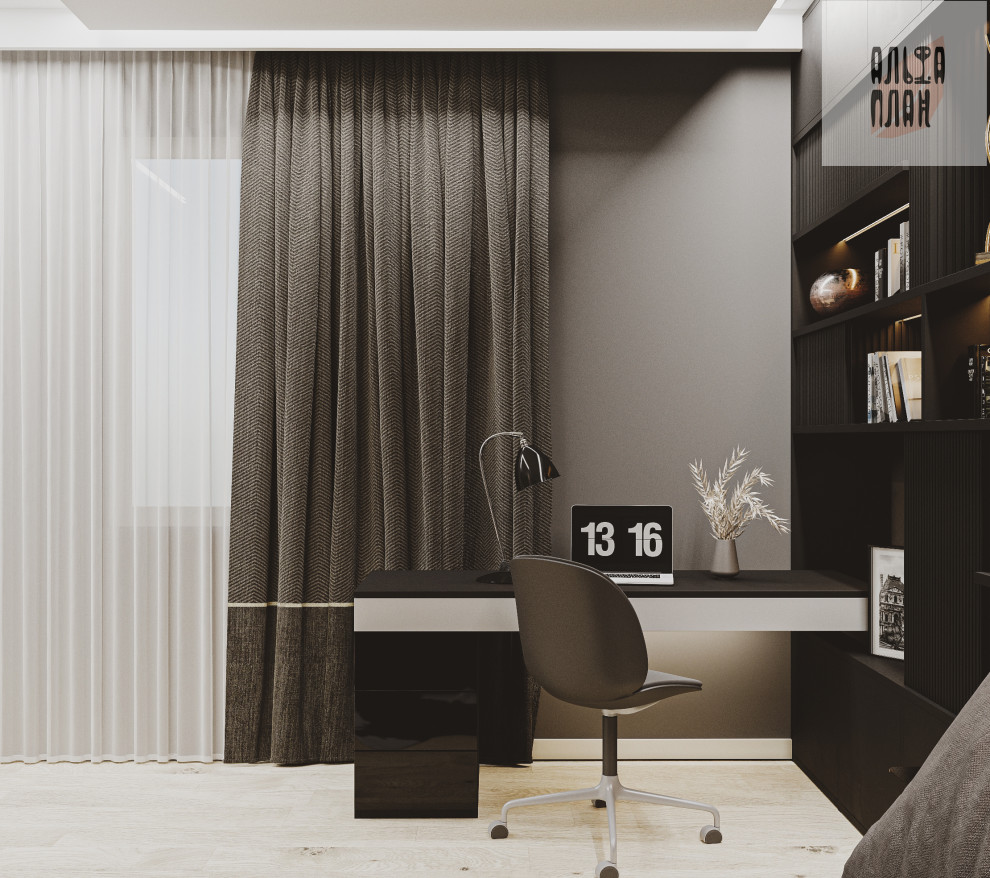 Коттедж, Каширское шоссе. Спальная 1, Спальная 2, Спальная 3