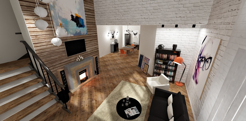 Гостинная в коттедже, Владимир