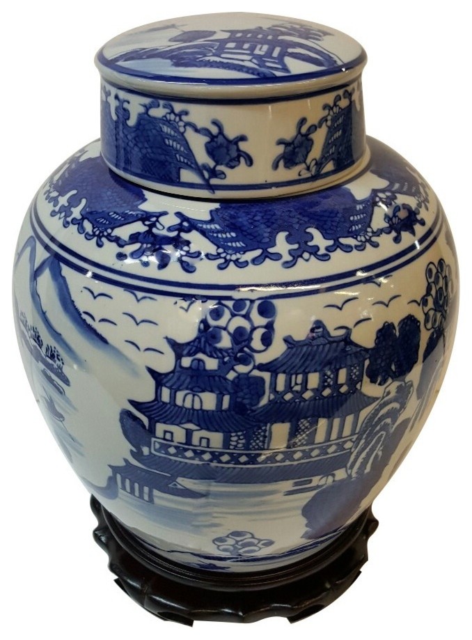 Asian large ginger jars