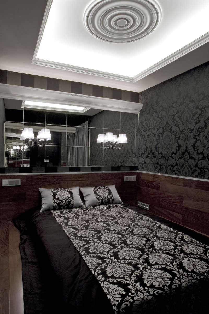 черно-белый интерьер