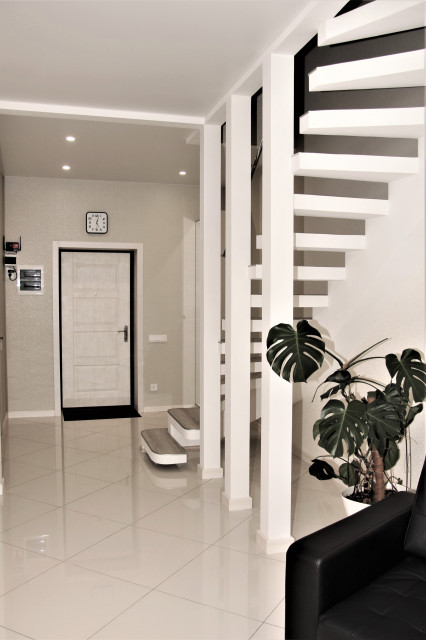 Ремонт в черно-белой гамме contemporaneo-salon