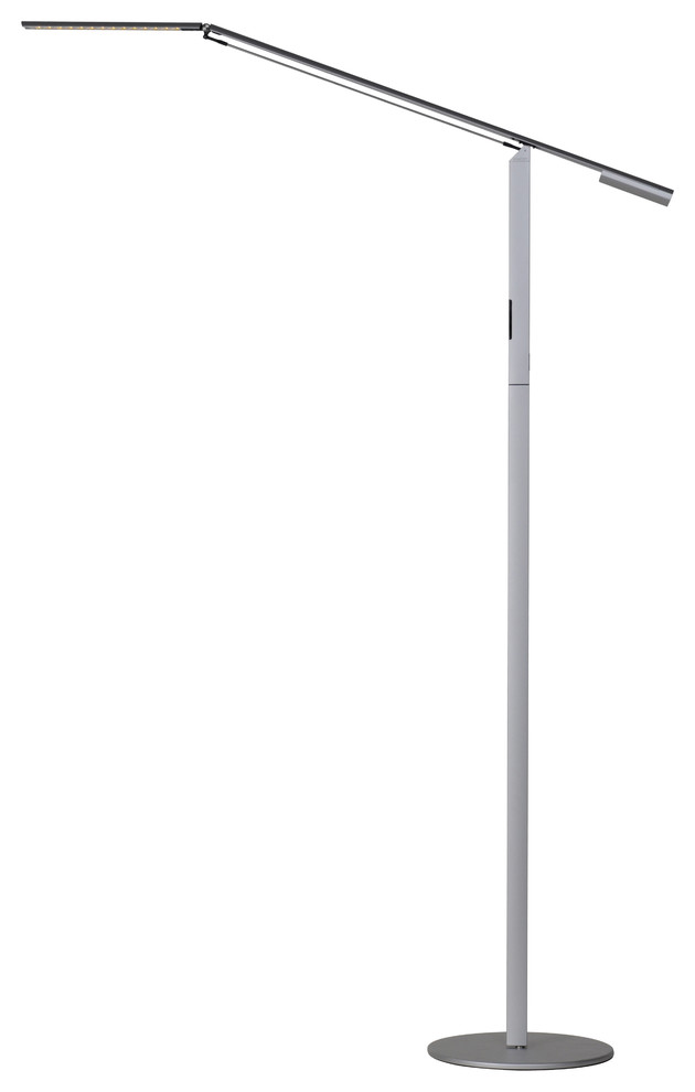 Koncept Equo LED Floor Lamp, Warm Light, Silver - ELX-A-W-SIL-FLR