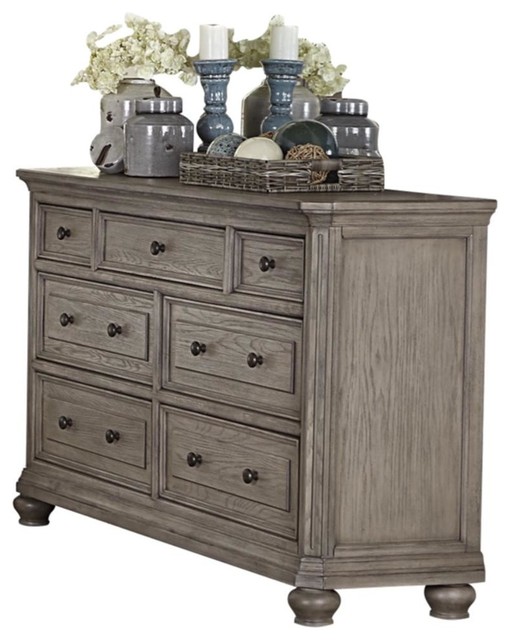 Lawrence Dresser Rustic Natural Wood Traditional Dressers