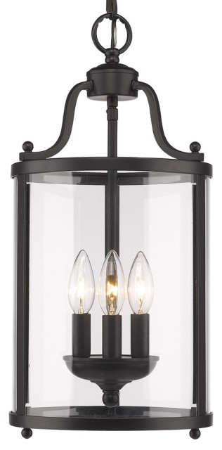 Payton 3 Light Pendant With Clear Glass Traditional Lighting By Golden - Golden Lighting 3 Light Pendant Payton 3 Light Pendant With Clear Glass Traditional Lighting By Golden - Golden Lighting 3 Light Pendant