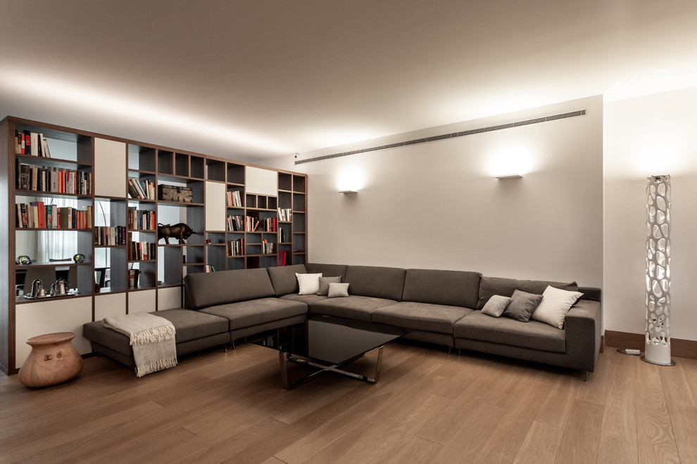 Immagine di un soggiorno design