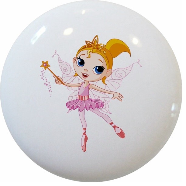 Pink Fairy Princess Ceramic Cabinet Drawer Knob Cabinet And