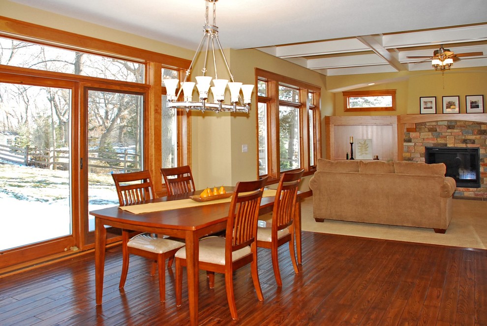 Photo of a transitional dining room in Minneapolis.