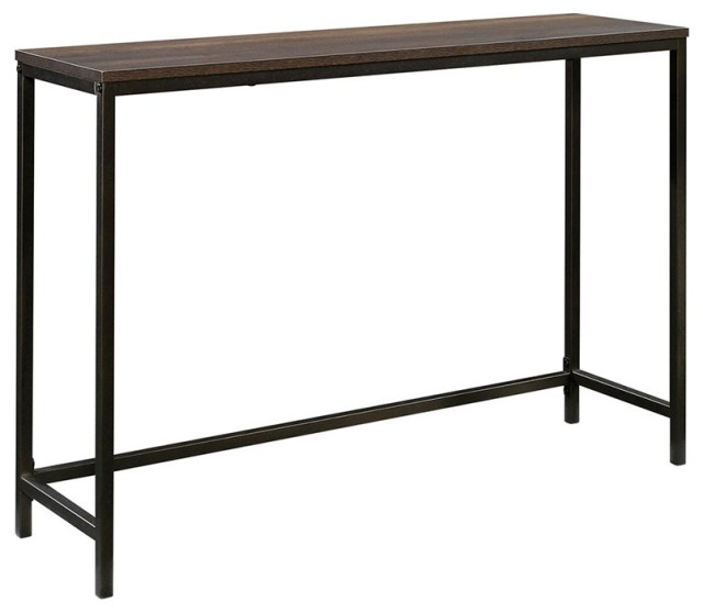 Sauder North Avenue Narrow Metal Frame Console Table in 