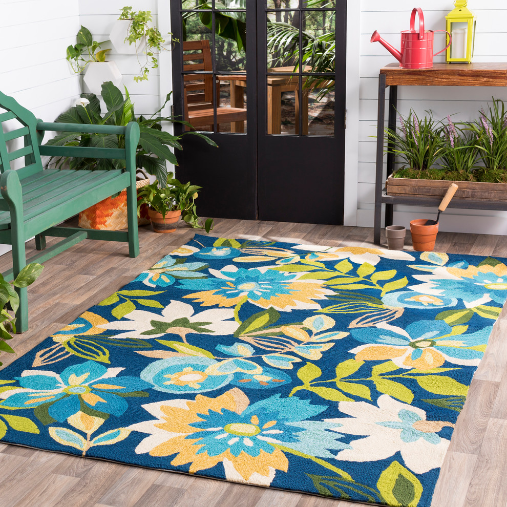 Rain Area Rug Contemporary Outdoor Rugs by PlushRugs
