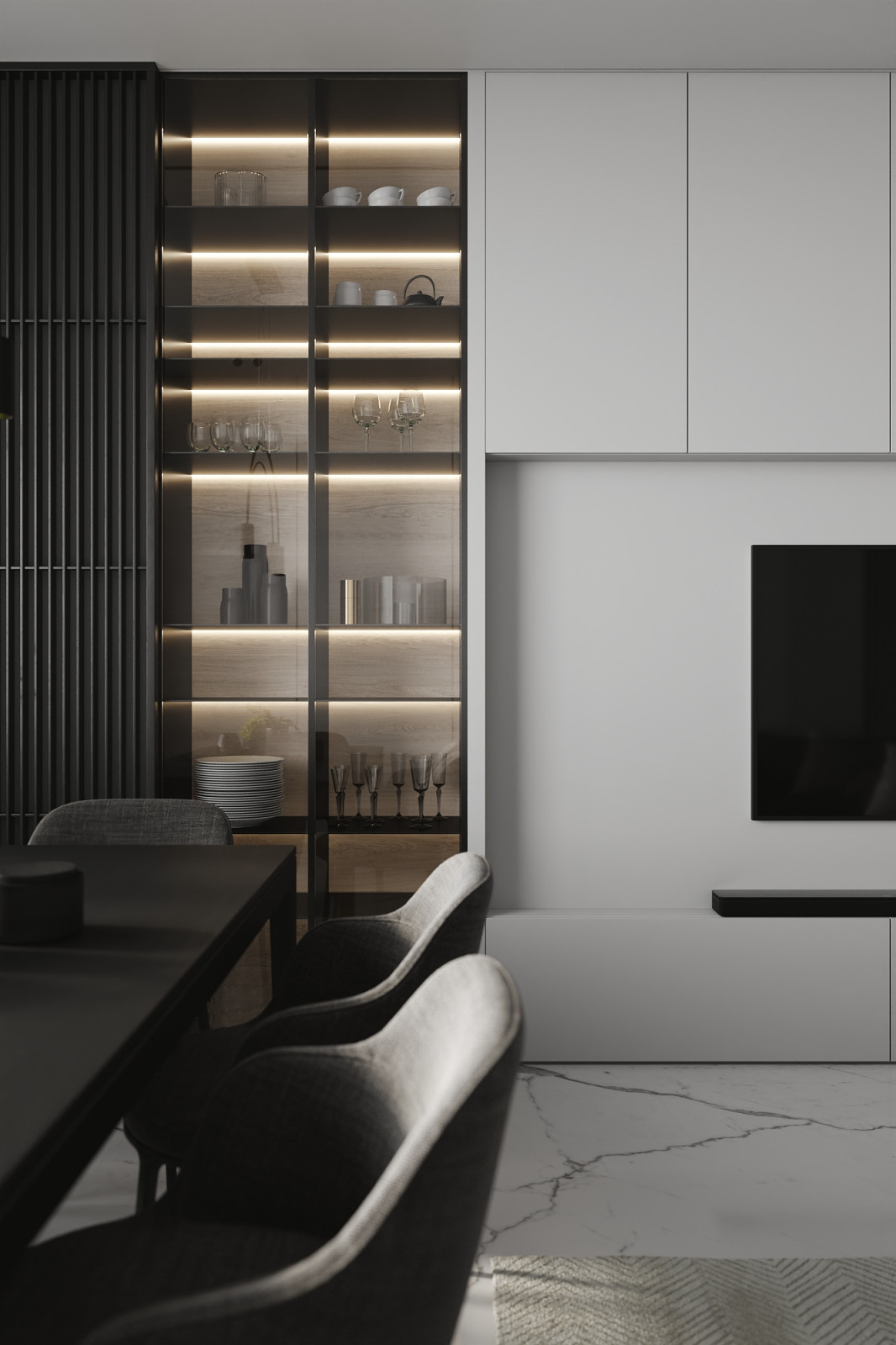 Дизайн интерьера квартиры в современном стиле в ЖК Небо