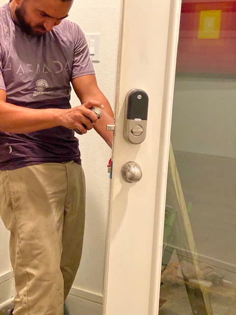 Front Door Rerpaired/Upgraded Smart Locks