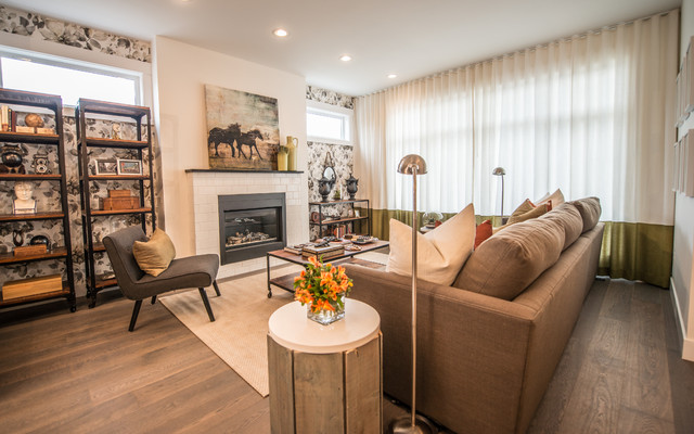 Rustic Chic transitional-living-room