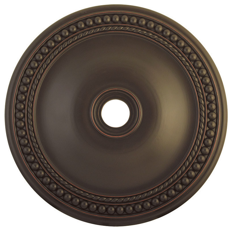 Livex 8207767 Olde Bronze Ceiling Medallion, Olde Bronze Traditional