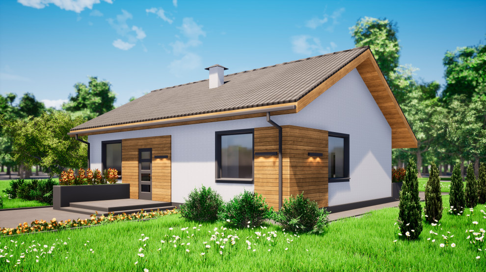 Одноэтажный дом 75м3 П-0001