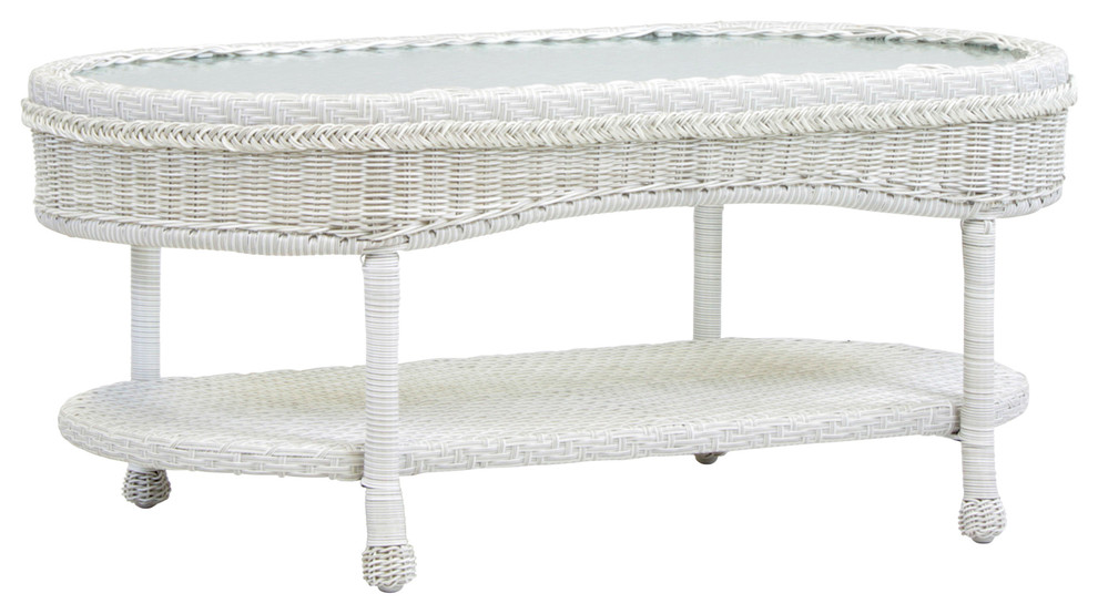 Key West Rustic White Coffee Table