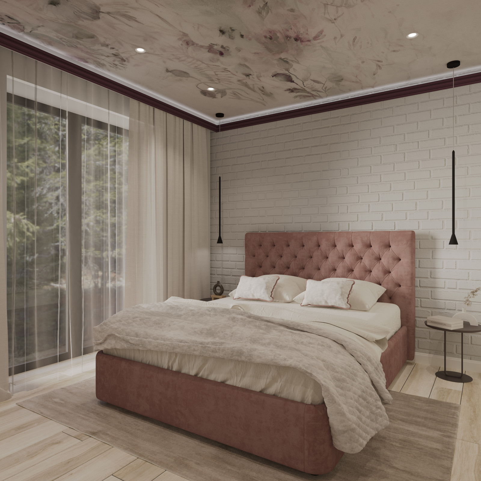 Загородный дом с ярким интерьером