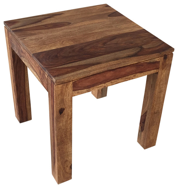 Idris Accent Table Rustic Side Tables And End By Hedgele Solid Sheesham Wood Accent Table