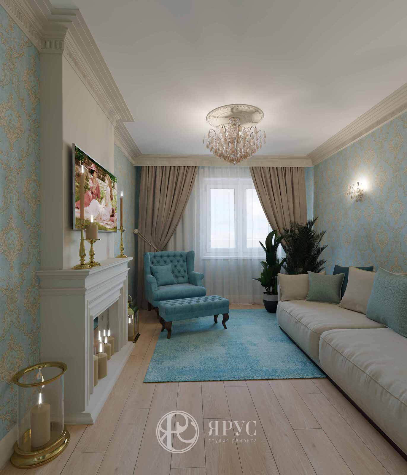 Дизайн-проект однокомнатной квартиры