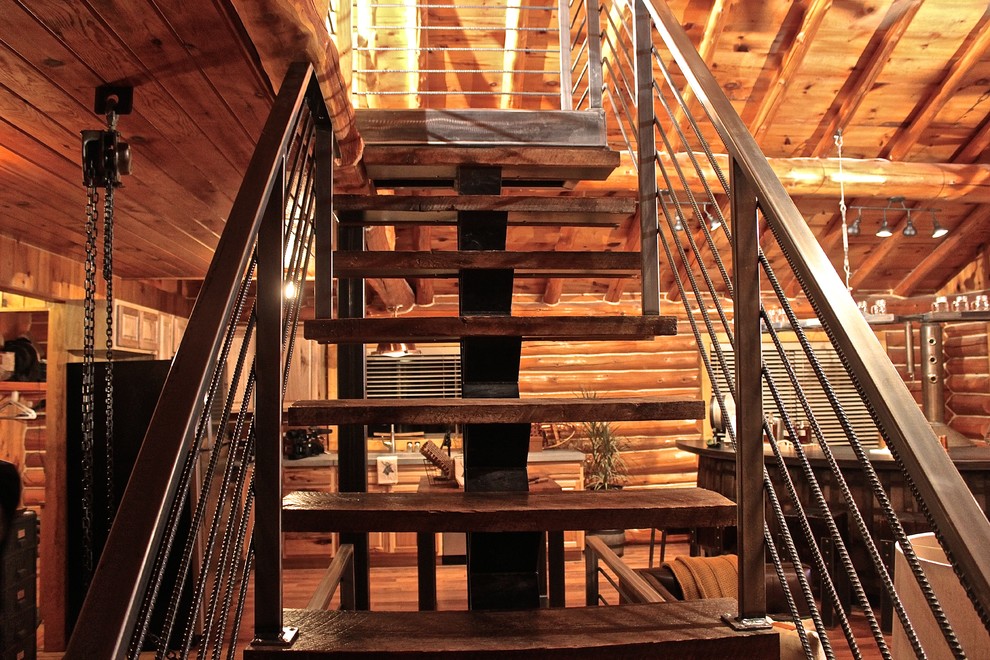 Modern staircase in Salt Lake City.